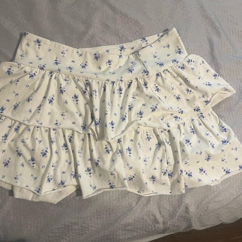 Wild Fable Cream Bubble Mini Skirt